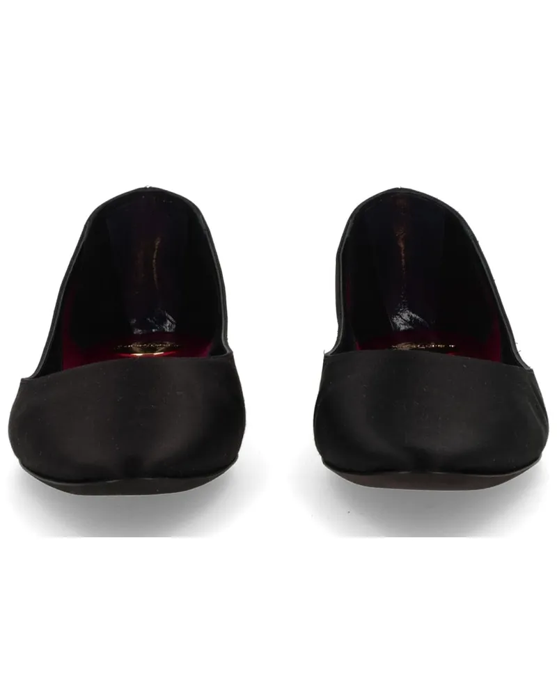 Saint Laurent Lou Flat — Black Black
