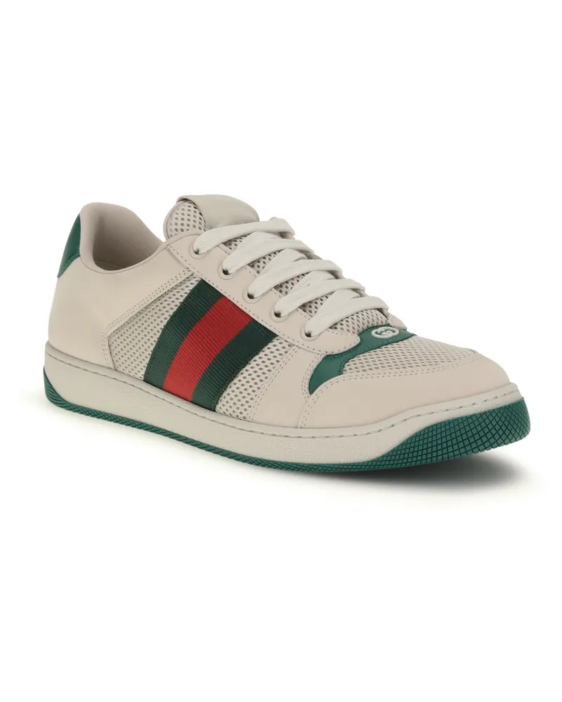 Gucci Men's Screener Sneakers Ws-Ws-Eme-Vrv-Ws-Eme Ws/ws/eme/vrv/ws/eme White