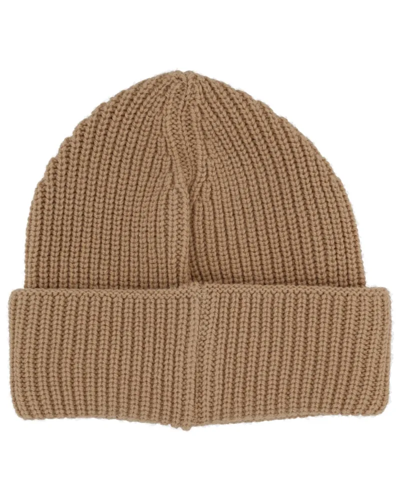 BARROW F5BWUAHT094_307 Wool and Acrylic Blend Winter Hat — Beige Beige
