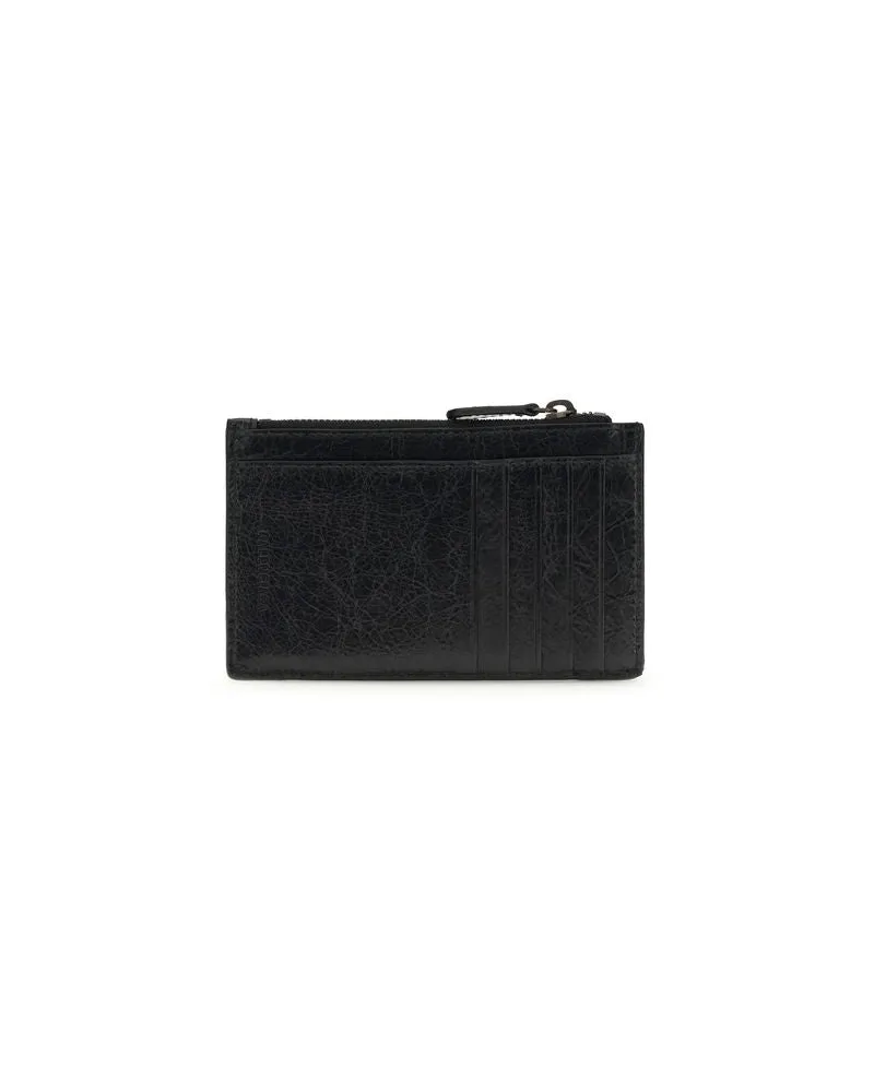 Balenciaga Women's Black Lamb Ovis Aries Wallet Black
