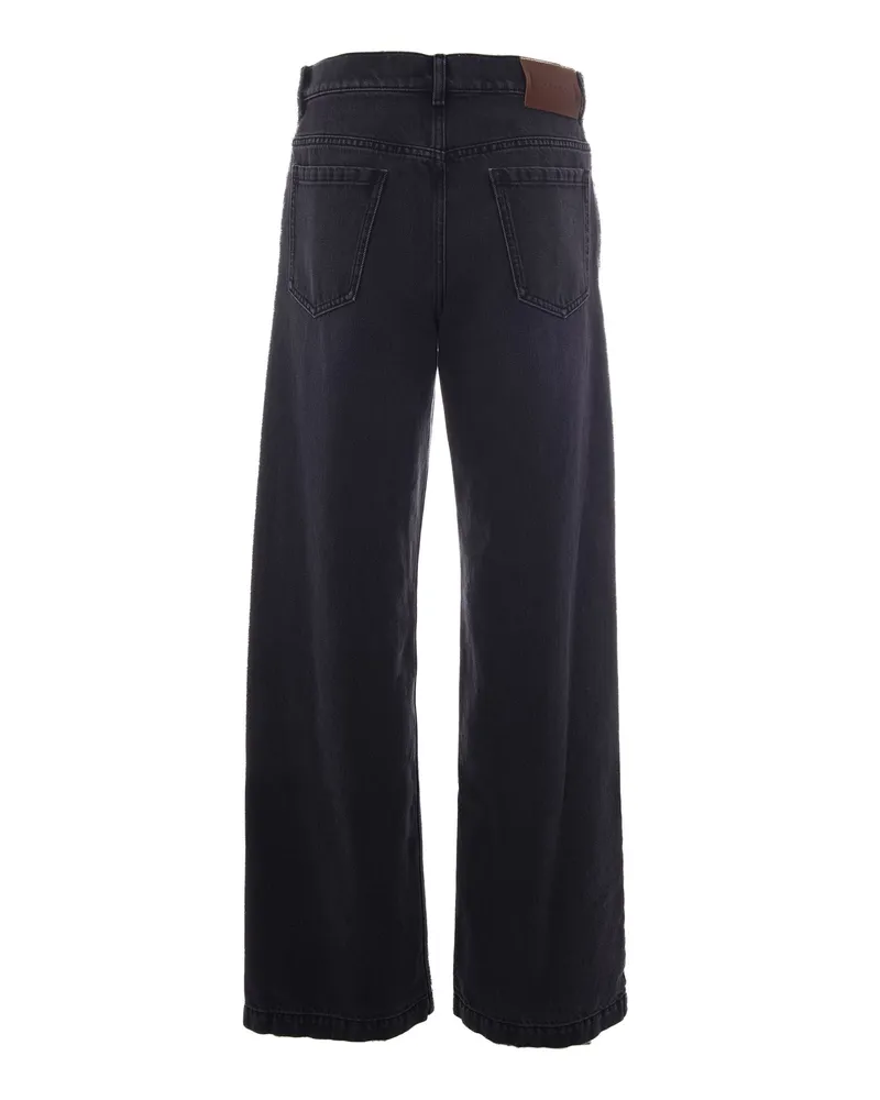 Marni Women's Jeans Ampio Black Trousers Black