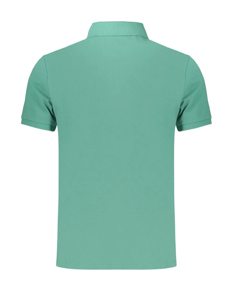 Calvin Klein Embroidered Logo Cotton Polo — Green Green