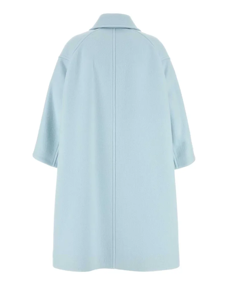 Bottega Veneta Women's Light Blue Cashmere Coat Dusk Exterior: Cappotti Blue
