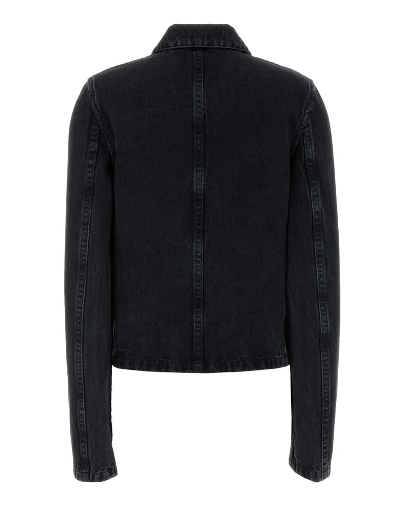Rier Women's Black Denim Jacket Anthracite Exterior: Cotton Giubbini Black