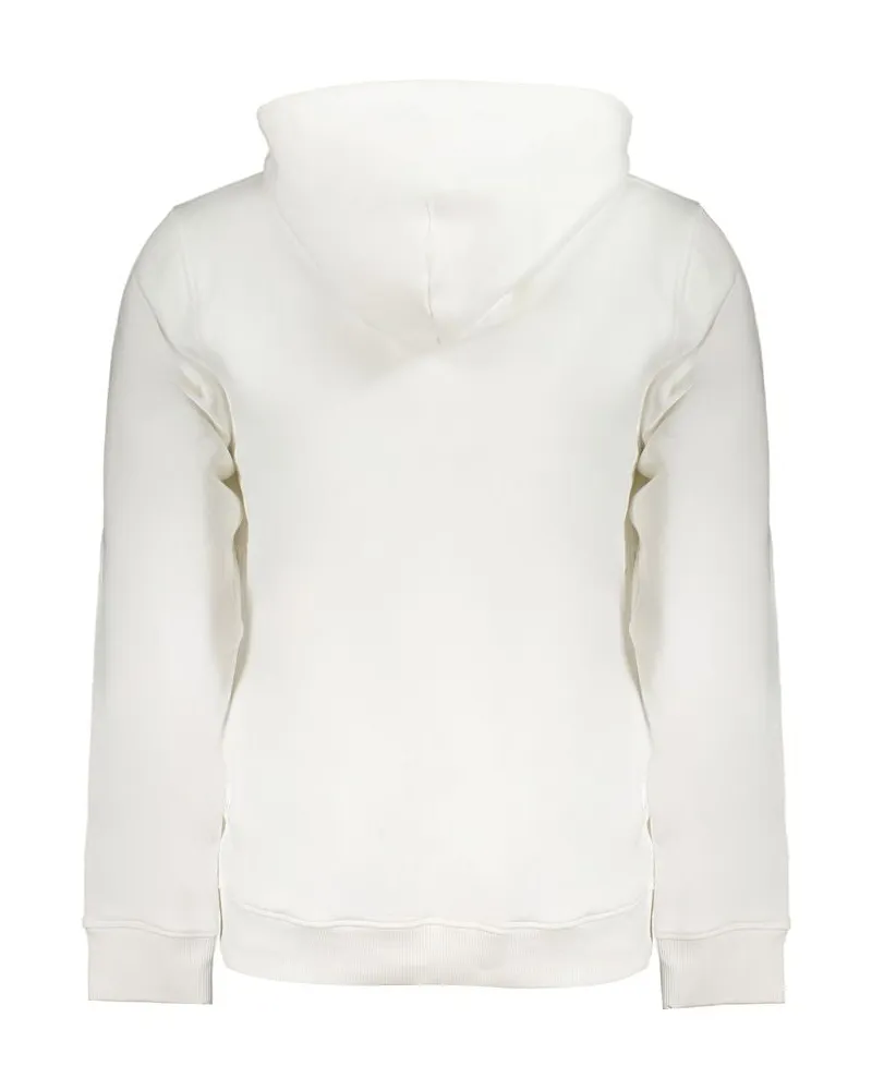 Tommy Hilfiger Logo-Embroidered Cotton Hoodie — White White
