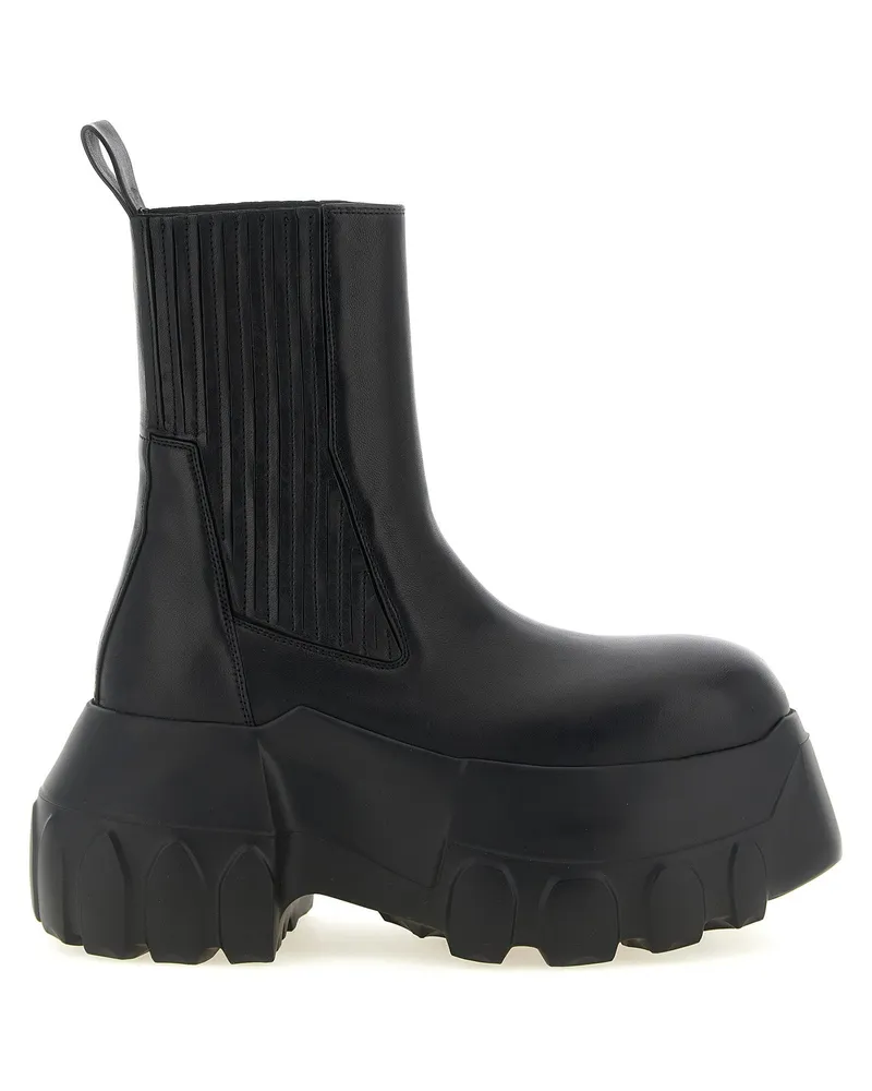 Rick Owens Beatle Mega Tractor Boot — Black Black