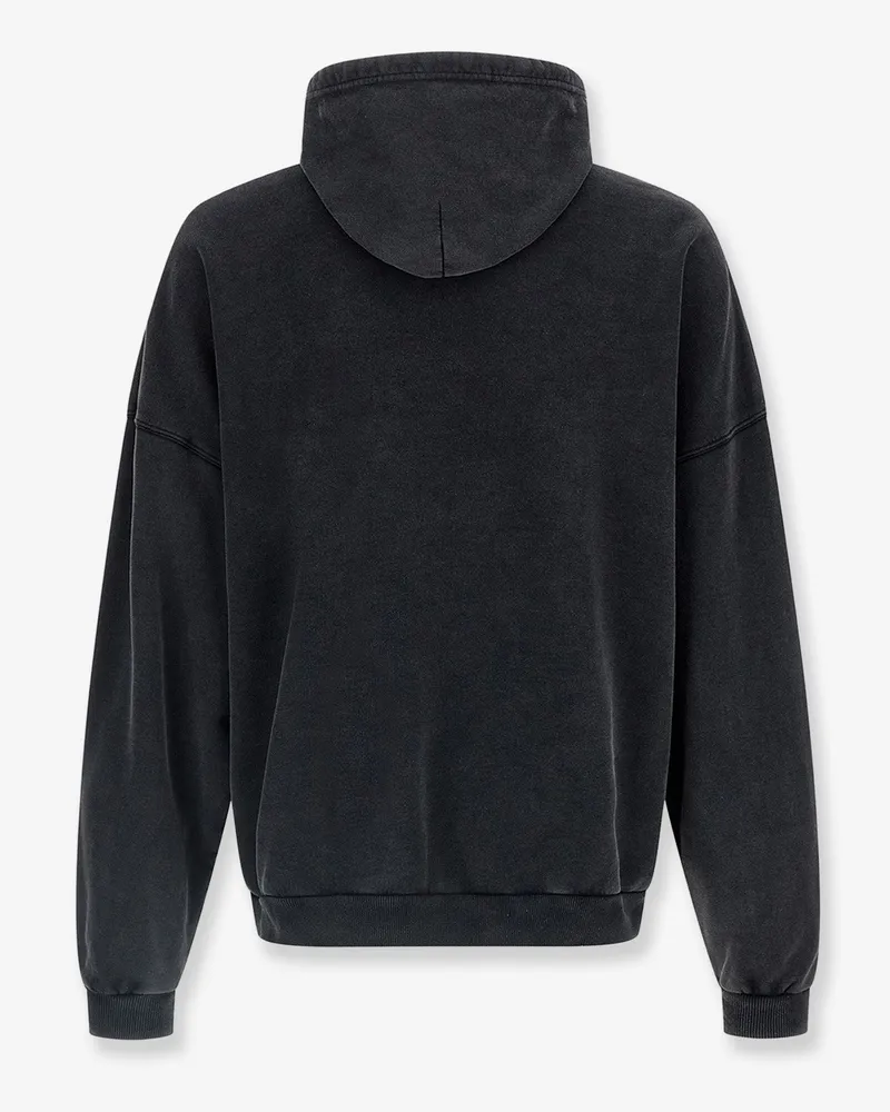 Balenciaga Men's Hooded Sweatshirt Black Cotton Sweatshirts Sweater Black