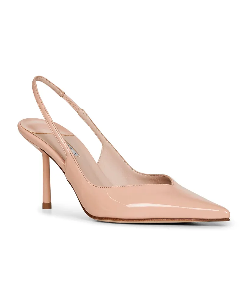Le Silla Women's Slingback Pumps Vivienne Nude Pink Vinyl Polyurethane Sandal Pink