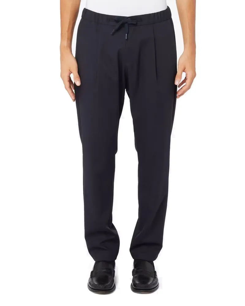 Herno Virgin Wool Jogger — Black Black