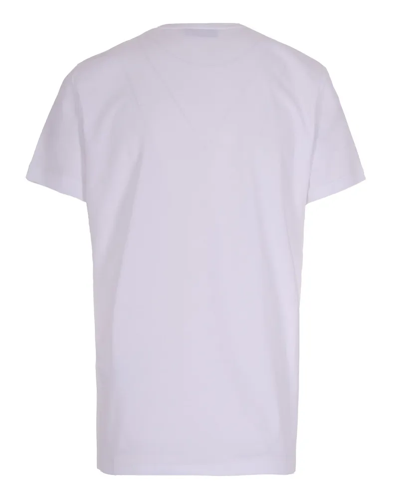 Elisabetta Franchi Women's Crewneck T-Shirt Chalk Cotton Jumpers Sweater White