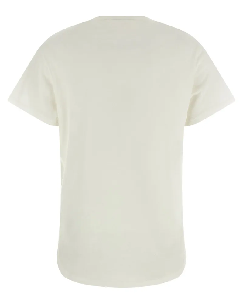 Fendi Logo-Print T-Shirt — Ivory Ivory