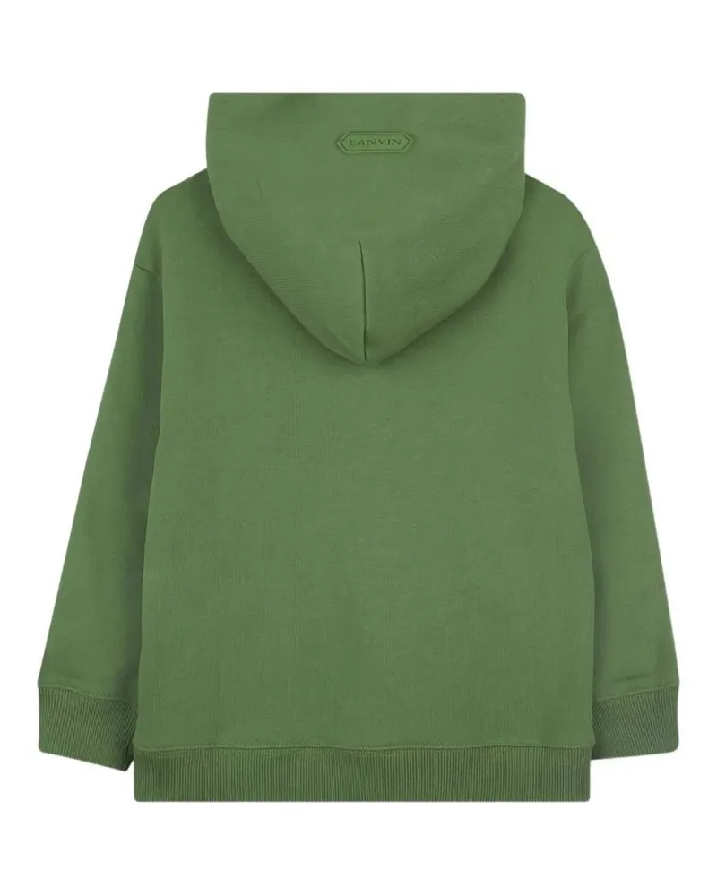 Lanvin Cotton Hooded Sweatshirt — Green Green