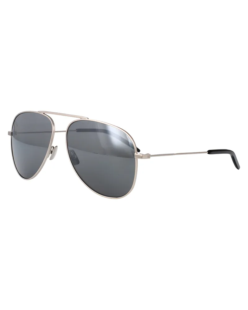 Saint Laurent Unisex Sunglasses Sl800 Silver Silver-Silver-Silver Metal Silver/silver/silver Silver