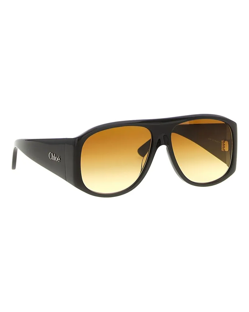 Chloé Gradient Lens Sunglasses — Black Black