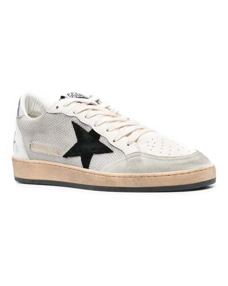 Golden Goose Men's Sneakers Ballstar Grey Leather Cow Trainers Gray