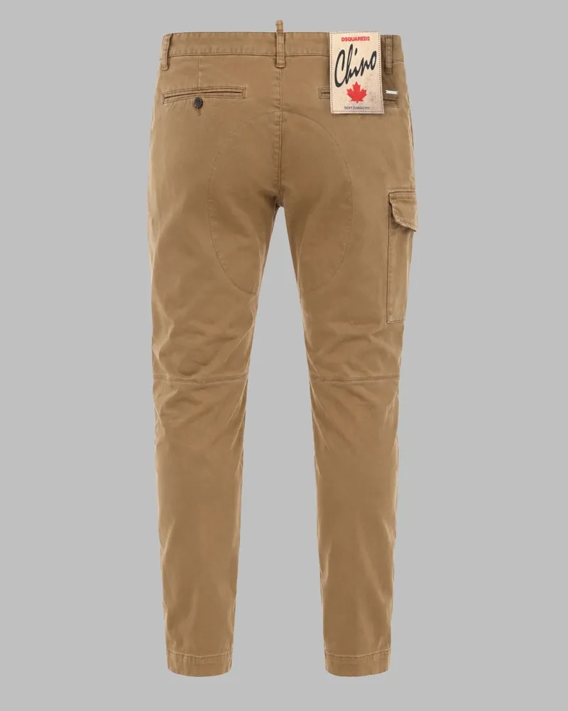 Dsquared2 Men's Sexy Cargo Trousers Brown Cotton Brown
