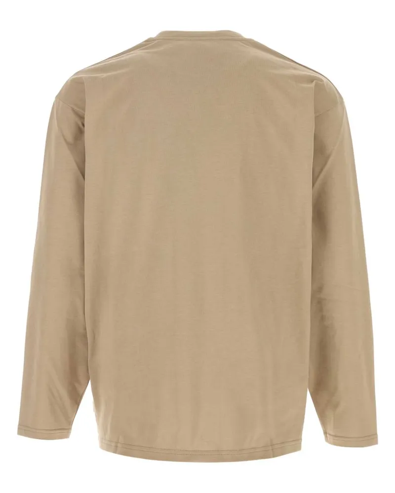 Jil Sander Kakhi Exterior: Cotton T-Shirt T-shirts And Polos Beige