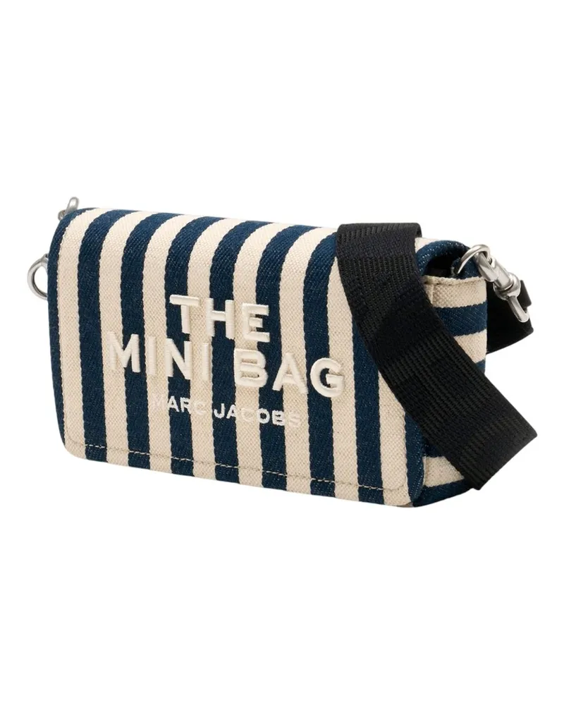 Marc Jacobs Women's The Mini Shoulder Bag -  Cotton Multi Crossbodies Navy