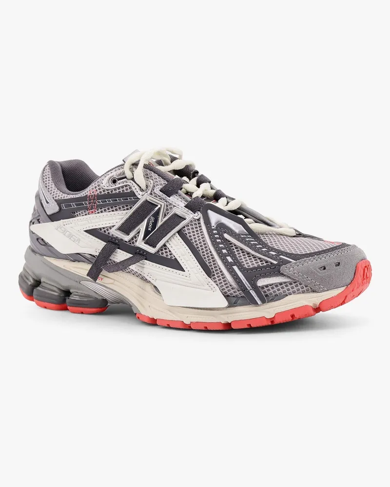 New Balance Unisex Mesh Sneakers 1906 Grey Mesh-Nylon-Rubber Trainers Mesh/nylon/rubber Gray