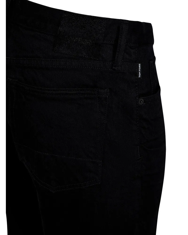 Tom Ford Men's Jeans Black Cotton Black
