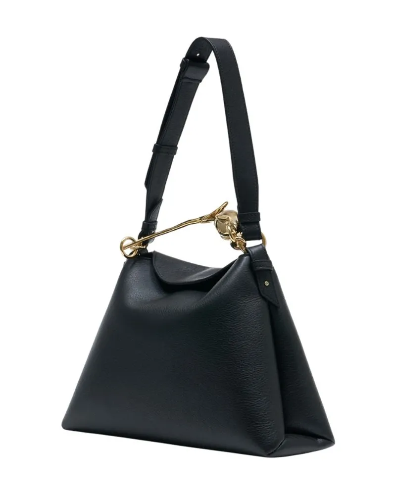 Erdem Women's Large Bloom Bag -  Leather Black Calfskin Handbags-Purses Black