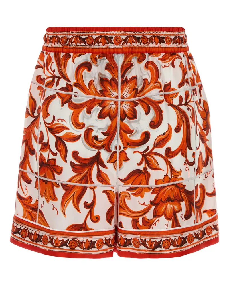 Dolce & Gabbana Maiolica Bermuda Short — Red Red