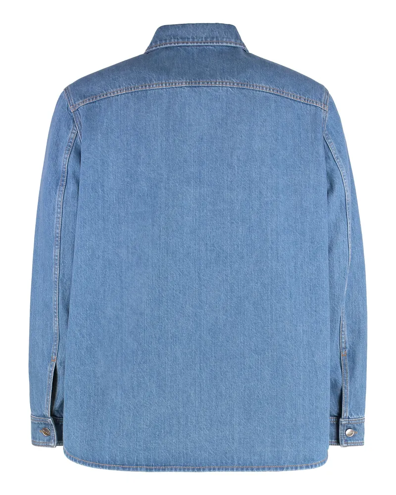 Gucci Men's Denim Shirt Blue