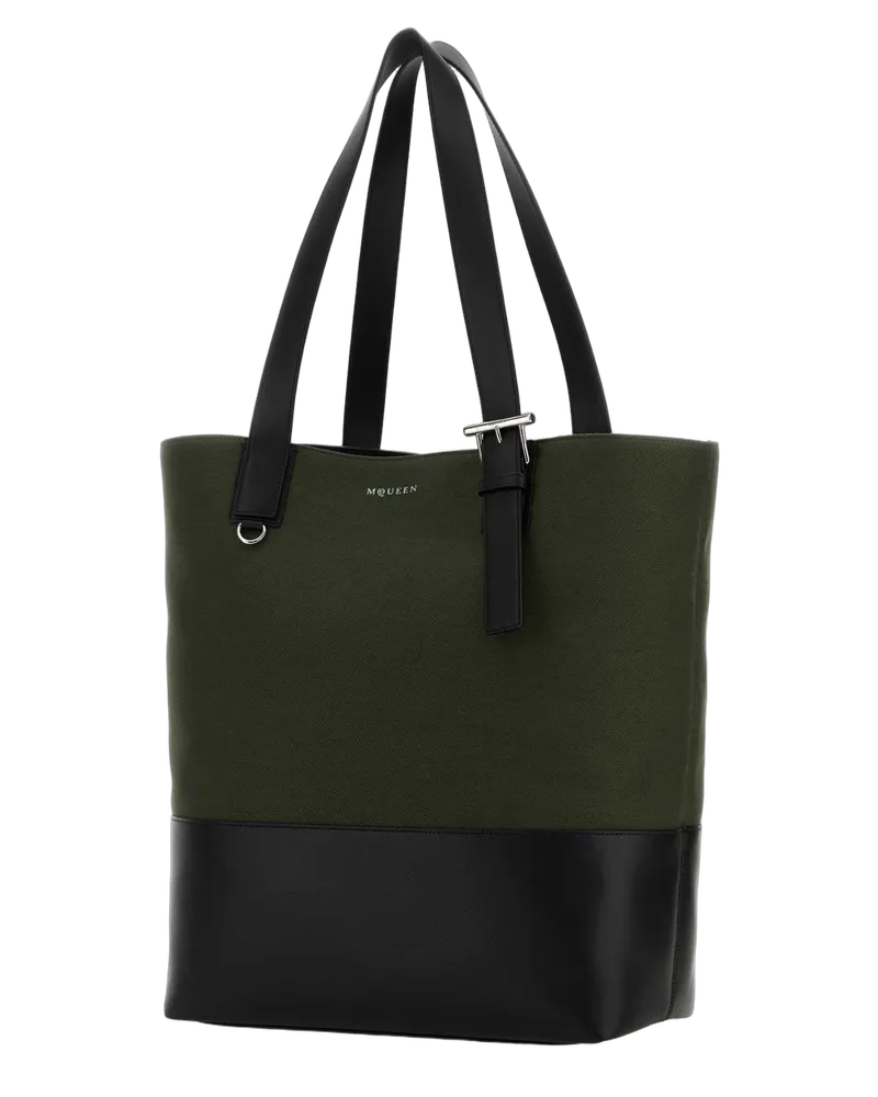 Alexander McQueen Khaki Borse A Mano Bag Green