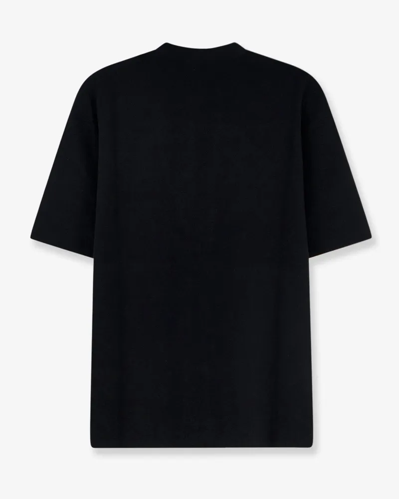 Hevò Men Sweater Crewneck Viscose Blend Black Black