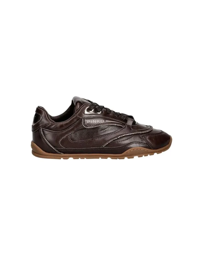 Pinko Yulia 04 Sneaker — Dark Brown Dark