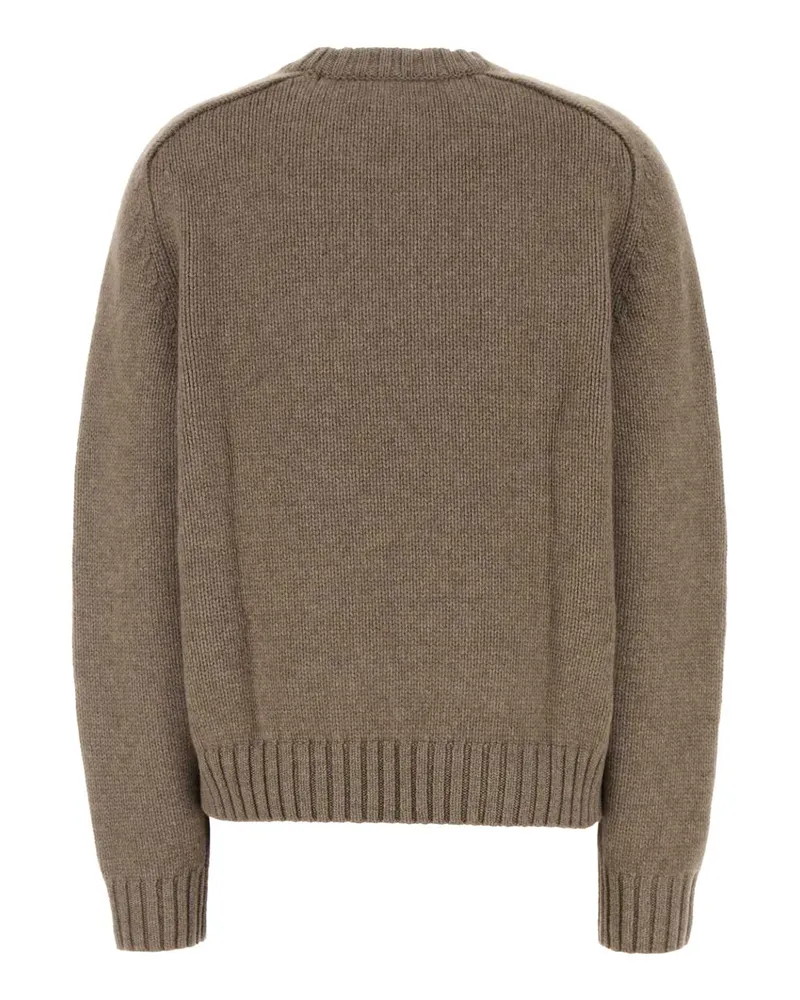 KHAITE Women's Mud Cashmere Mae Sweater Barley Exterior: Maglieria Beige