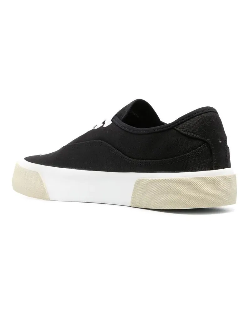 Palm Angels Men's Logo Skaters Sneakers Black Shoes Black