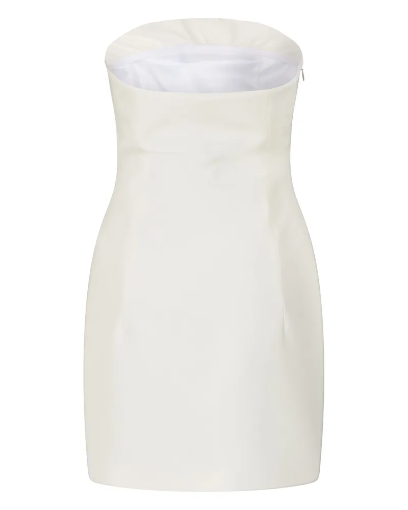 ATTICO Heart-Shaped Neckline Dress — White White