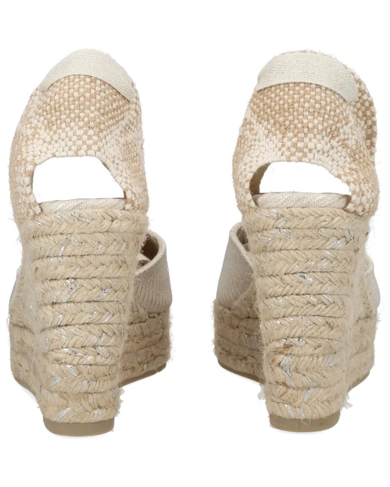 Castañer Joyce Espadrille Flat — Silver Silver