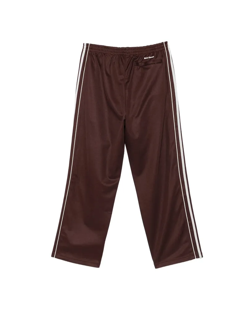 adidas Side-Stripe Cotton-Blend Track Pants — Brown Brown