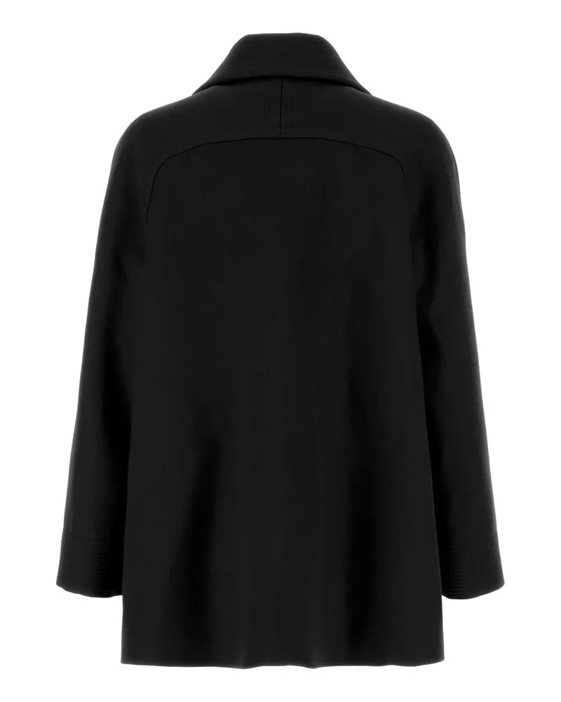 Valentino Garavani Men's Black Wool Coat Nero Cappotti Black