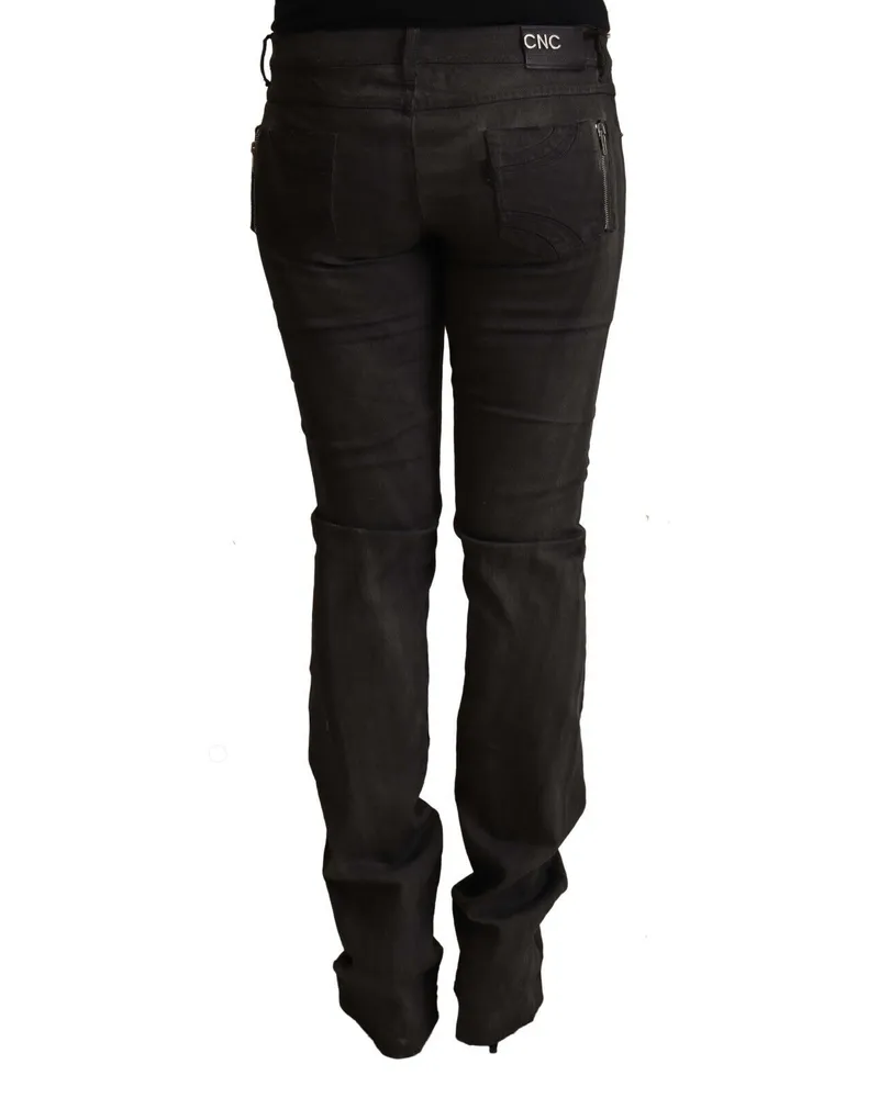 CoSTUME NATIONAL Mid-Waist Skinny Jeans — Black Black