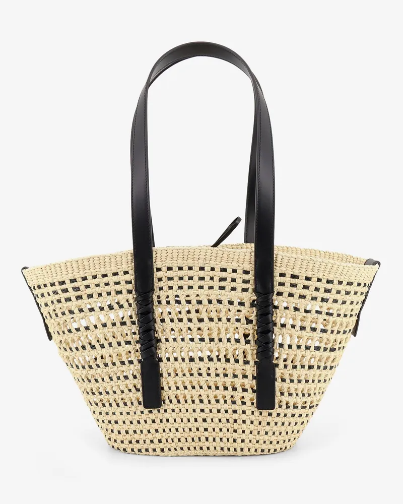 Loewe Women's Shoulder Bag Paulas Ibiza Beige Raffia-Leather Raffia/leather Beige