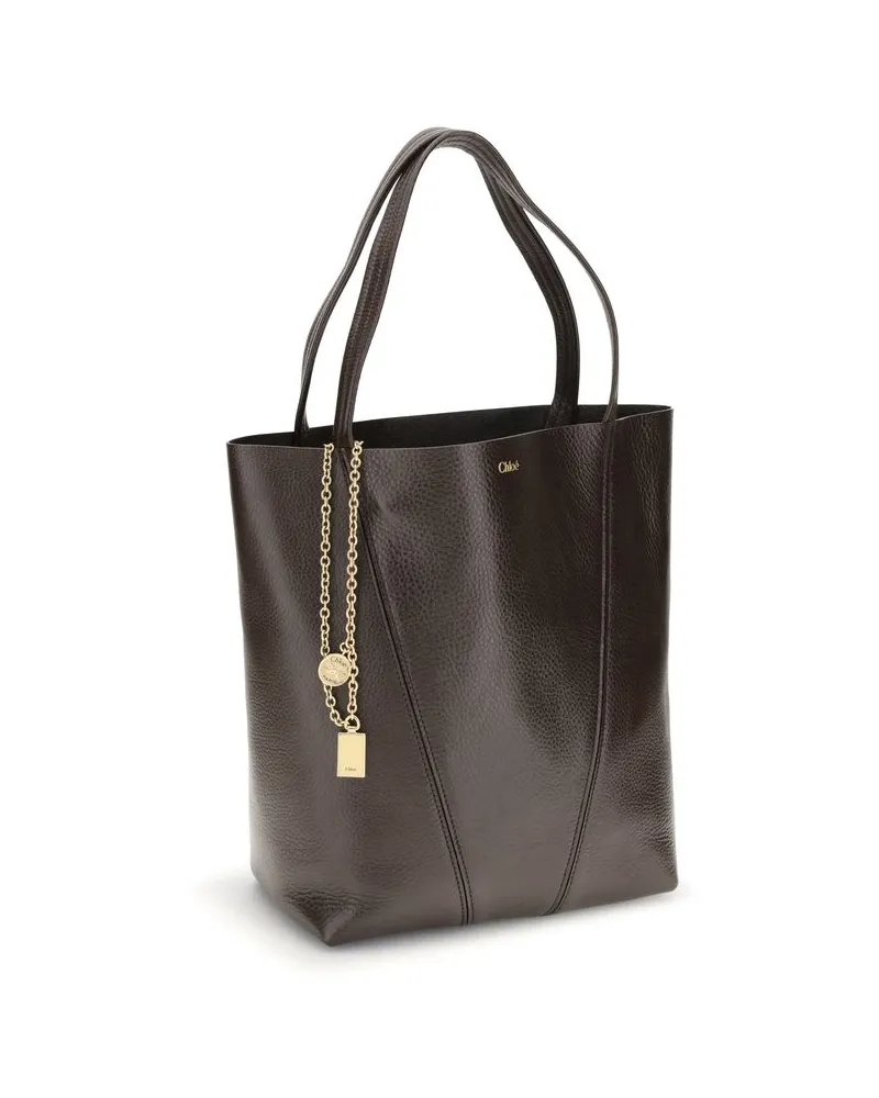 Chloé Spin Shoulder Bag — Brown Brown