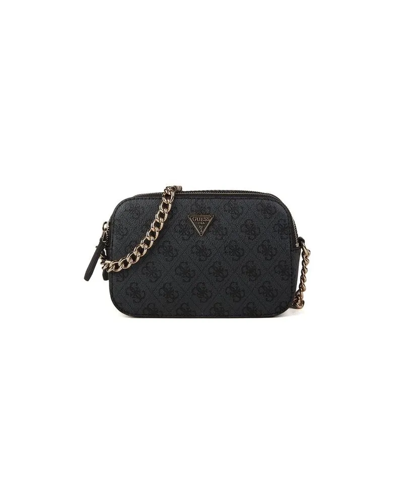 Guess Women's Satchel Bag Coal Logo Polyurethane - Satchel-Bags Black
