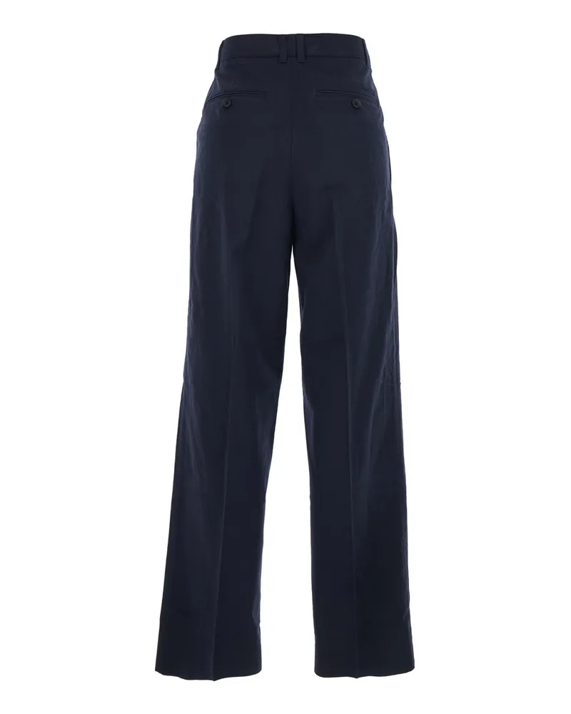 Dunst Women's Trousers Blue Cotton Blend Nylon Blue