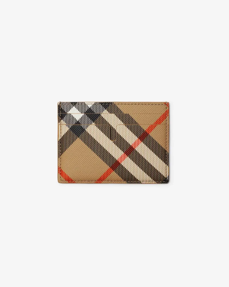 Burberry Burberry Check Card Case — Sand Sand