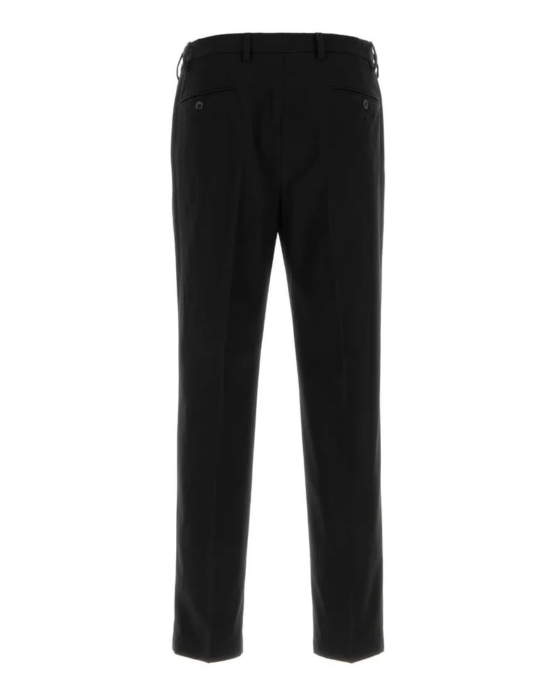 Prada Men's Black Cotton Pant Nero Exterior: Pantaloni Trousers Black