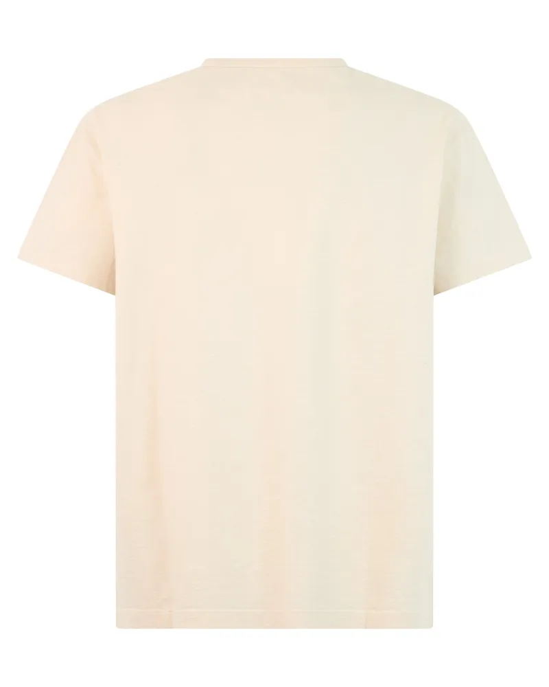Maison Margiela Men's T-Shirt Cream Cotton T-Shirts And Polos Beige
