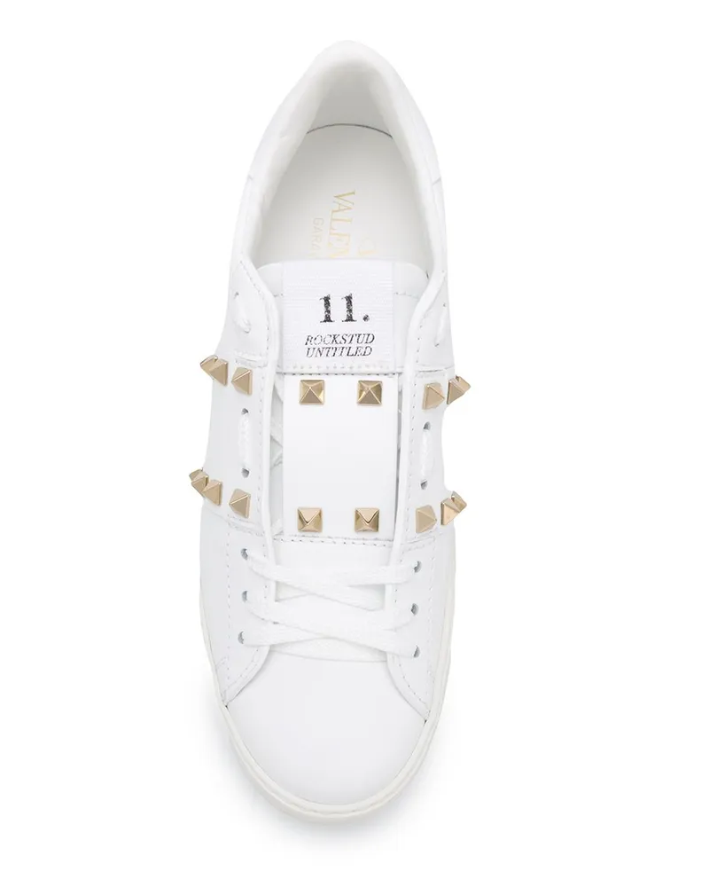 Valentino Garavani Rockstud Sneaker — White White