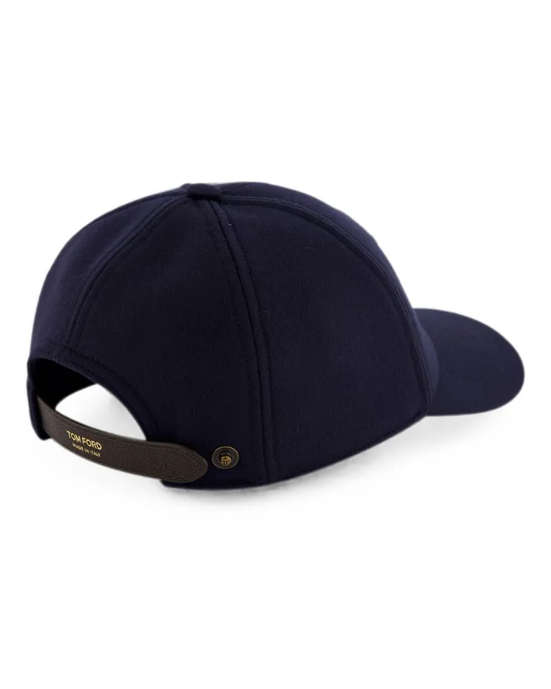Tom Ford MH005TCW003G Cashmere Baseball Cap — Navy Navy