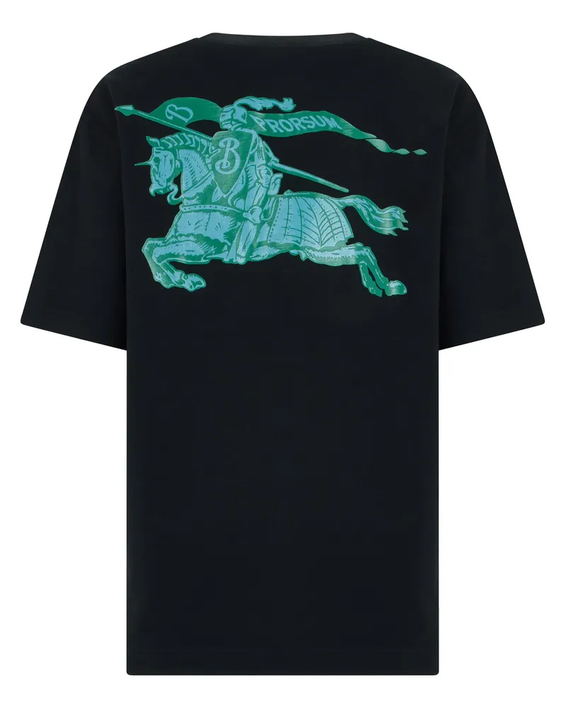 Burberry Men's T-Shirt Black Cotton T-Shirts And Polos Black