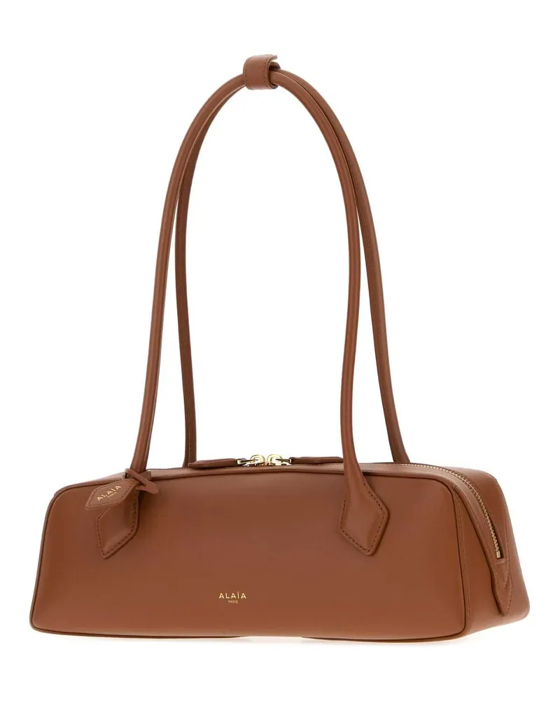 Alaïa Teckel M Shoulder Bag — Brown Brown