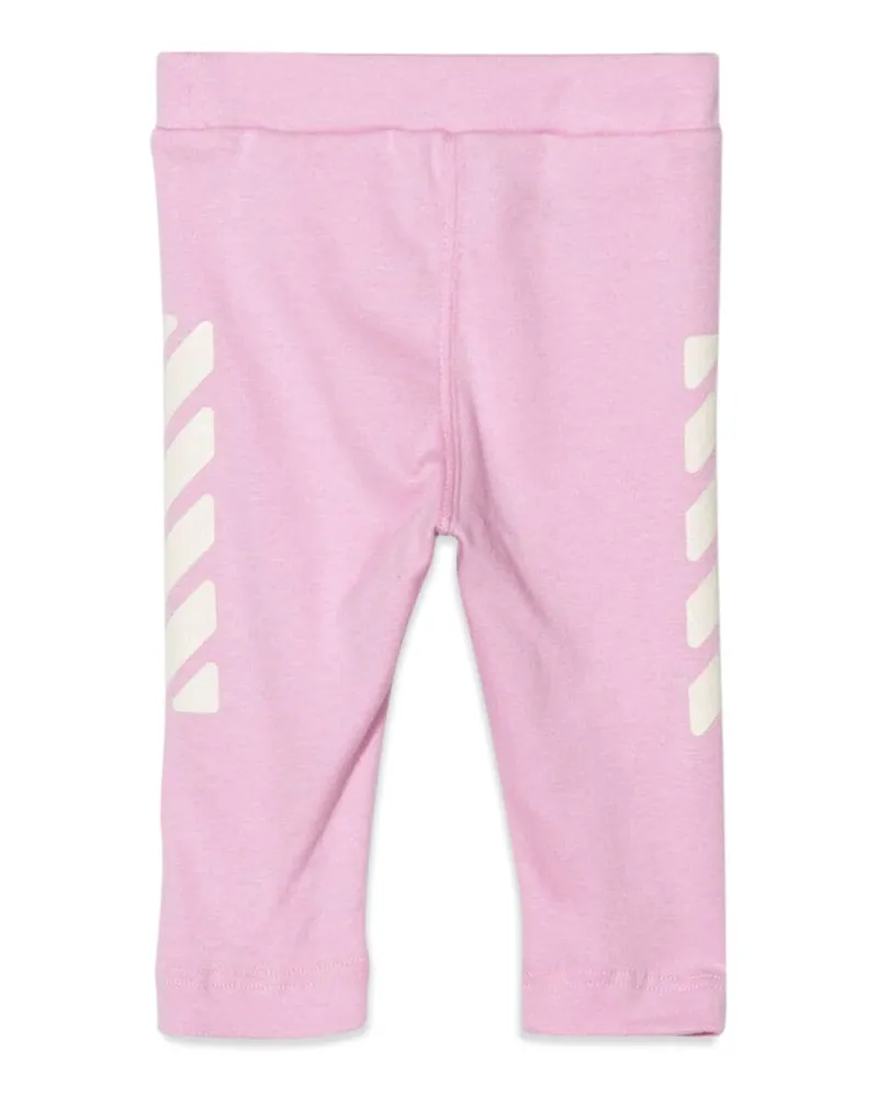 OFF-WHITE Cotton Leggings — Pink Pink