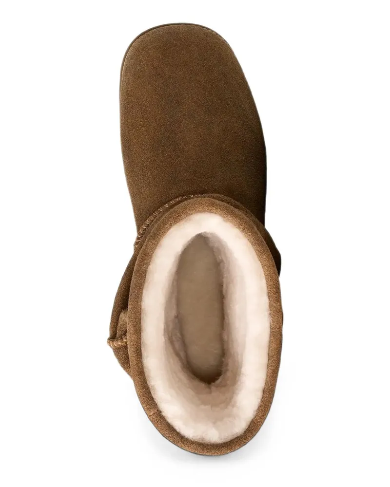 UGG Suede Shearling-Lined Boot — Brown Brown
